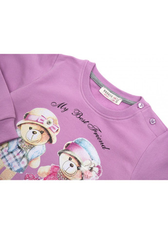 Комбінований демісезонний набір дитячого одягу з ведмедиками (16102-92g-purple) Breeze