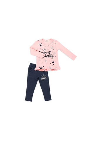 Комбінований демісезонний набір дитячого одягу "qween of beauty" (11421-92g-pink) Breeze