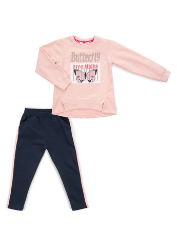 Комбинированный демисезонный набор детской одежды "butterfly" (13080-134g-peach) Breeze