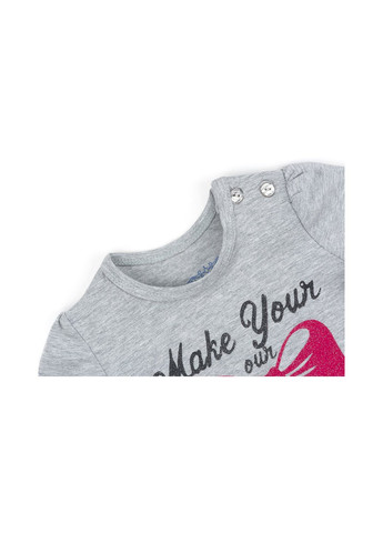 Сірий демісезонний набір дитячого одягу з бантиками (10527-80g-gray) Breeze