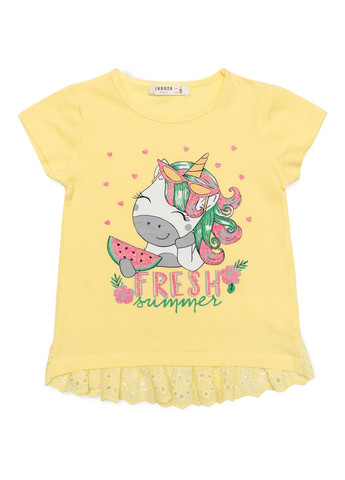 Комбінований літній набір дитячого одягу "fresh" (13741-92g-yellow) Breeze