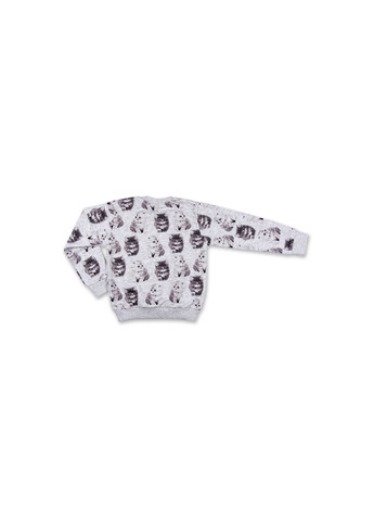 Серый демисезонный набор детской одежды с котиками (7874-80/g-gray) Breeze