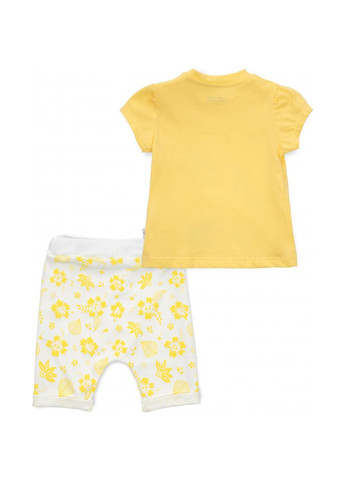 Комбінований літній набір дитячого одягу la mona з пташкою (10508-86g-yellow) Power