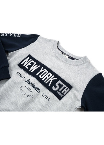 Сірий демісезонний набір дитячого одягу "new york" (13678-128b-gray) A-yugi