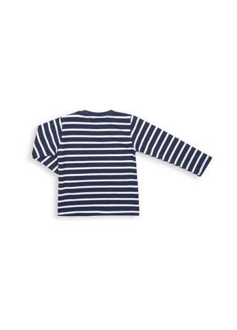 Комбінований демісезонний набір дитячого одягу у смужку та з кишенькою (8999-68b-darkblue) Breeze