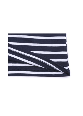 Комбинированный демисезонный набор детской одежды в полосочку и с карманчиком (8999-68b-darkblue) Breeze