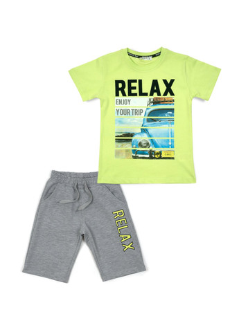 Зеленый летний набор детской одежды "relax" (14382-110b-green) Breeze