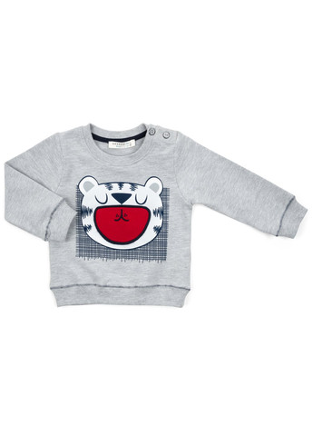 Сірий демісезонний набір дитячого одягу з тигриком (13251-80b-gray) Breeze