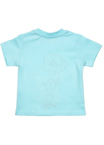 Блакитний літній набір дитячого одягу "hello brother" (14307-80b-blue) Breeze
