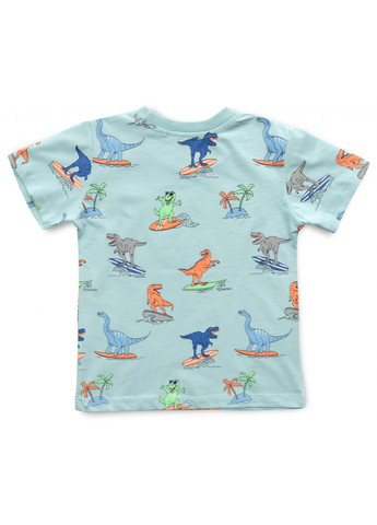 Блакитний демісезонний набір дитячого одягу з динозаврами (16404-110b-blue) Breeze