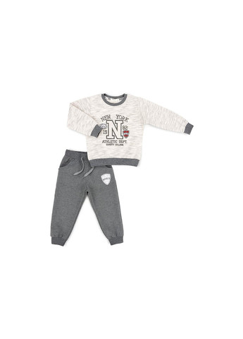 Сірий демісезонний набір дитячого одягу "new york" (11654-116b-gray) Breeze