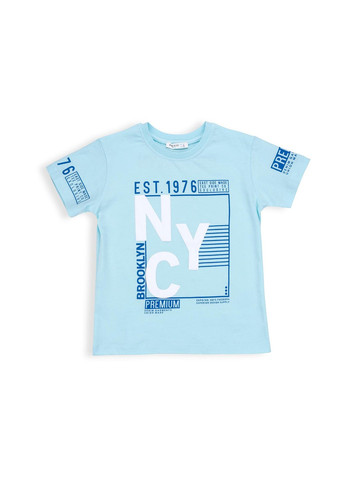 Блакитний літній набір дитячого одягу "brooklyn" (10143-128b-blue) E&H