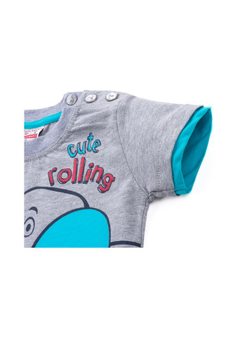 Голубой летний набор детской одежды со слоником (6199-104b-blue) Breeze