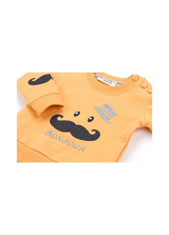 Жовтий демісезонний набір дитячого одягу з аплікацією вусів (10434-86b-yellow) Breeze
