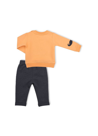 Желтый демисезонный набор детской одежды с аппликацией усов (10434-86b-yellow) Breeze
