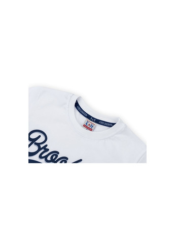 Білий літній набір дитячого одягу футболка "brooklyn ath" із шортами (8932-116b-white) Breeze