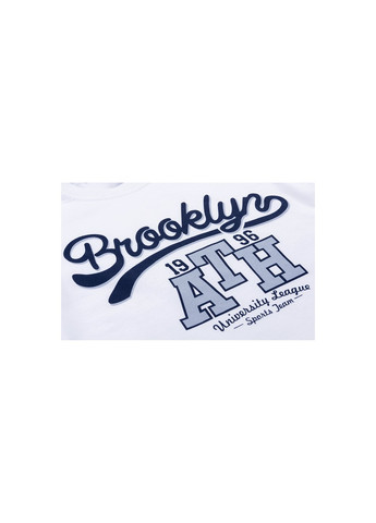 Білий літній набір дитячого одягу футболка "brooklyn ath" із шортами (8932-116b-white) Breeze