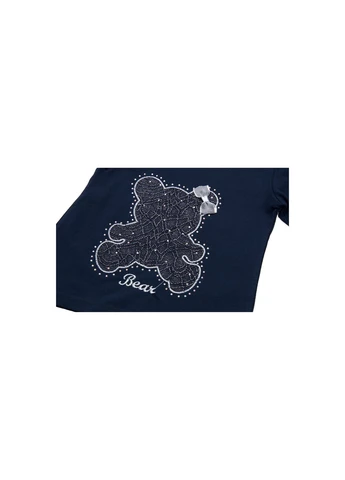 Кофта з мереживним ведмедиком (8548-98G-blue) Breeze (257204622)