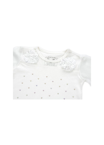 Кофта с шифоновыми рукавами и стразами (8840-92G-beige) Breeze (257204433)