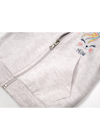 Кофта на молнии с капюшоном (16948-80G-beige) Breeze (257204620)