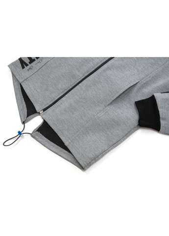 Серая демисезонная куртка ветровка с капюшоном (10760-140b-gray) BLUELAND
