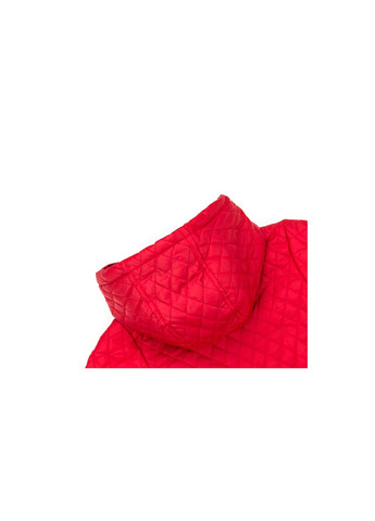 Красная демисезонная куртка стеганая с капюшоном (3439-110b-red) Verscon