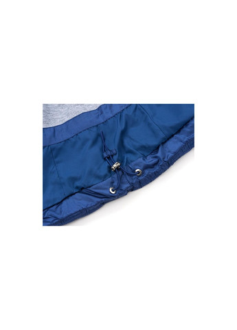 Блакитна демісезонна куртка подовжена з капюшоном та квіточками (sicy-g107-116g-blue) Snowimage