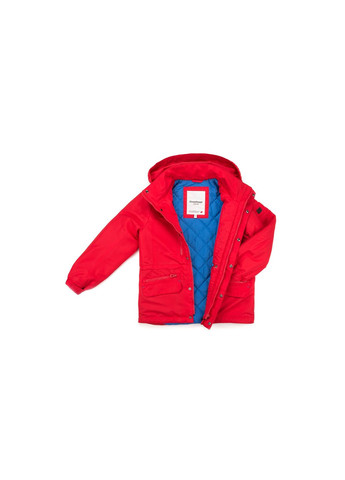 Червона демісезонна куртка парку з капюшоном (sicmy-p402-152b-red) Snowimage