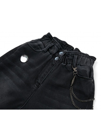 Серые демисезонные джинсы с высокой талией (9240-134g-gray) Breeze