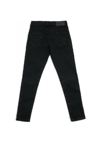 Черные демисезонные джинсы с дырками (20214-140g-black) Breeze