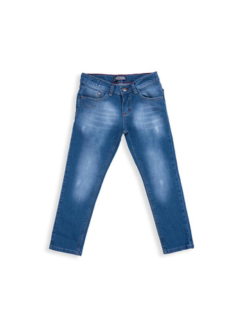 Голубые демисезонные джинсы зауженые (20123-152b-blue) E&H