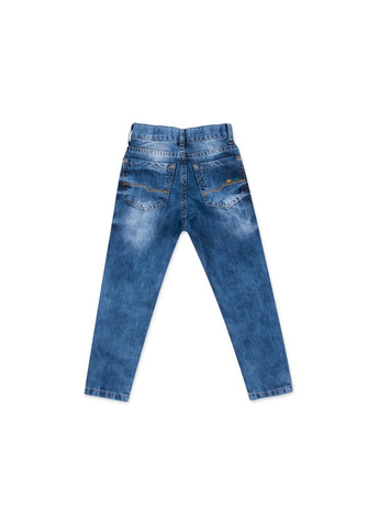 Комбинированные демисезонные джинсы с потертостями (20072-110b-jeans) Breeze