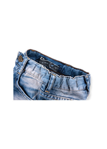 Голубые демисезонные джинсы светлые с потертостями (20073-92b-blue) E&H
