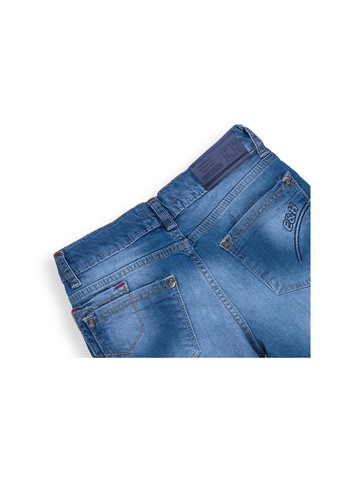 Голубые демисезонные джинсы зауженые (20123-116b-blue) E&H