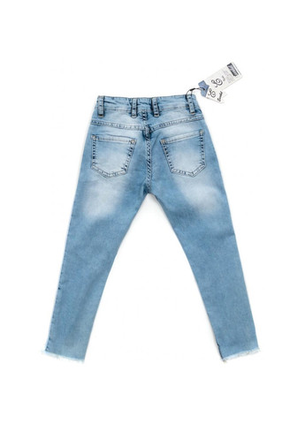 Голубые демисезонные джинсы зауженые (esc-1981-2-152g-blue) Breeze