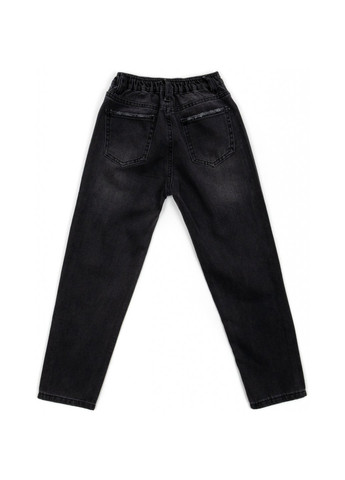 Черные демисезонные джинсы для школы (14866-b-140g-black) Breeze