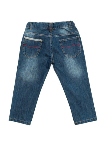 Голубые демисезонные джинсы с потертостями (12613-116b-blue) Aziz