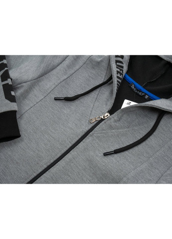 Сіра демісезонна куртка ветровка з капюшоном (10760-140b-gray) BLUELAND