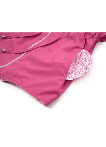 Комбінована демісезонна куртка куртка з капюшоном (7855-140g-fuchsia) Haknur