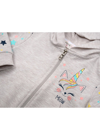 Кофта на блискавці з капюшоном (16948-86G-beige) Breeze (257208900)