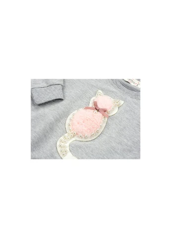 Кофта з котиком (11705-116G-gray) Breeze (257207049)