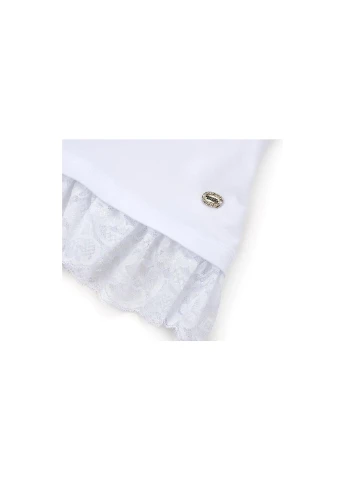 Кофта с кружевом (11179-134G-white) Breeze (257207214)