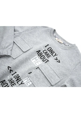 Кофта з карманами (16048-128G-gray) Breeze (257207288)