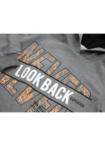 Кофта худи с капюшоном (15216-128B-gray) Breeze (257209091)