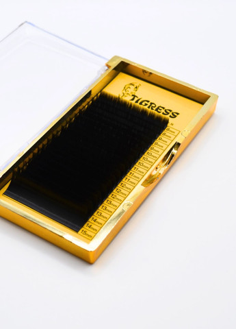 Ресницы для наращивания HYLON LASH 20 линий MIX черные, изгиб, толщина 0.07мм, длина 8-15 Tigress C (257197390)