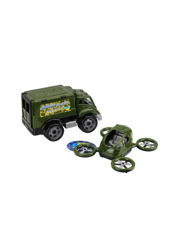 Игрушка детская "Военный транспорт" машинка с квадрокоптером 32,5х28х25 см ТехноК (257202347)
