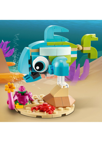 Конструктор Creator Дельфін та черепаха 137 деталей (31128) Lego (257224906)