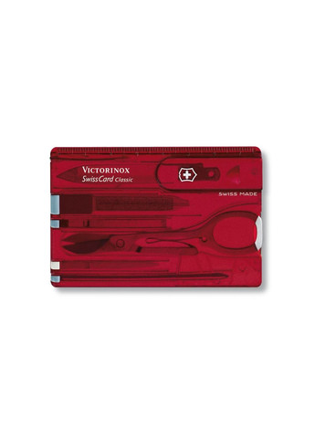 Ніж SwissCard Transparent Red Blister (0.7100.TB1) Victorinox (257256831)