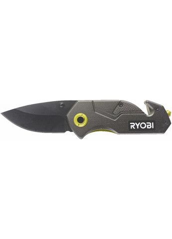 Нож складной RFK25T, лезвие 57мм, стропорез, фиксатор лезвий (5132005328) Ryobi (257257035)