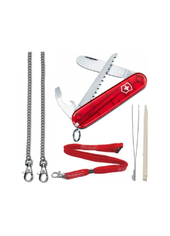 Нож My First Transparent Red (0.2373.T) Victorinox (257223998)